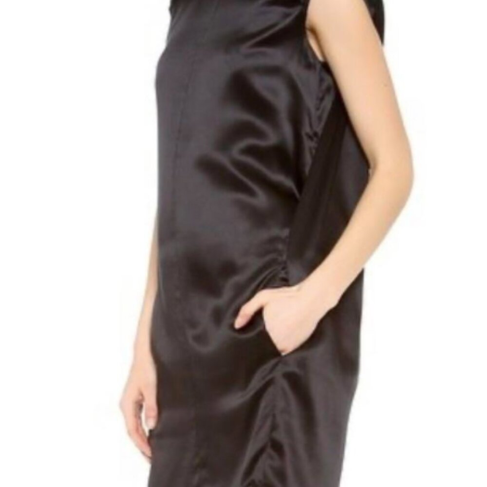 Acne Studios - Teddi Black Silk Satin Dress